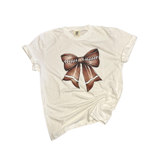 Game Day Football Bow T-Shirt